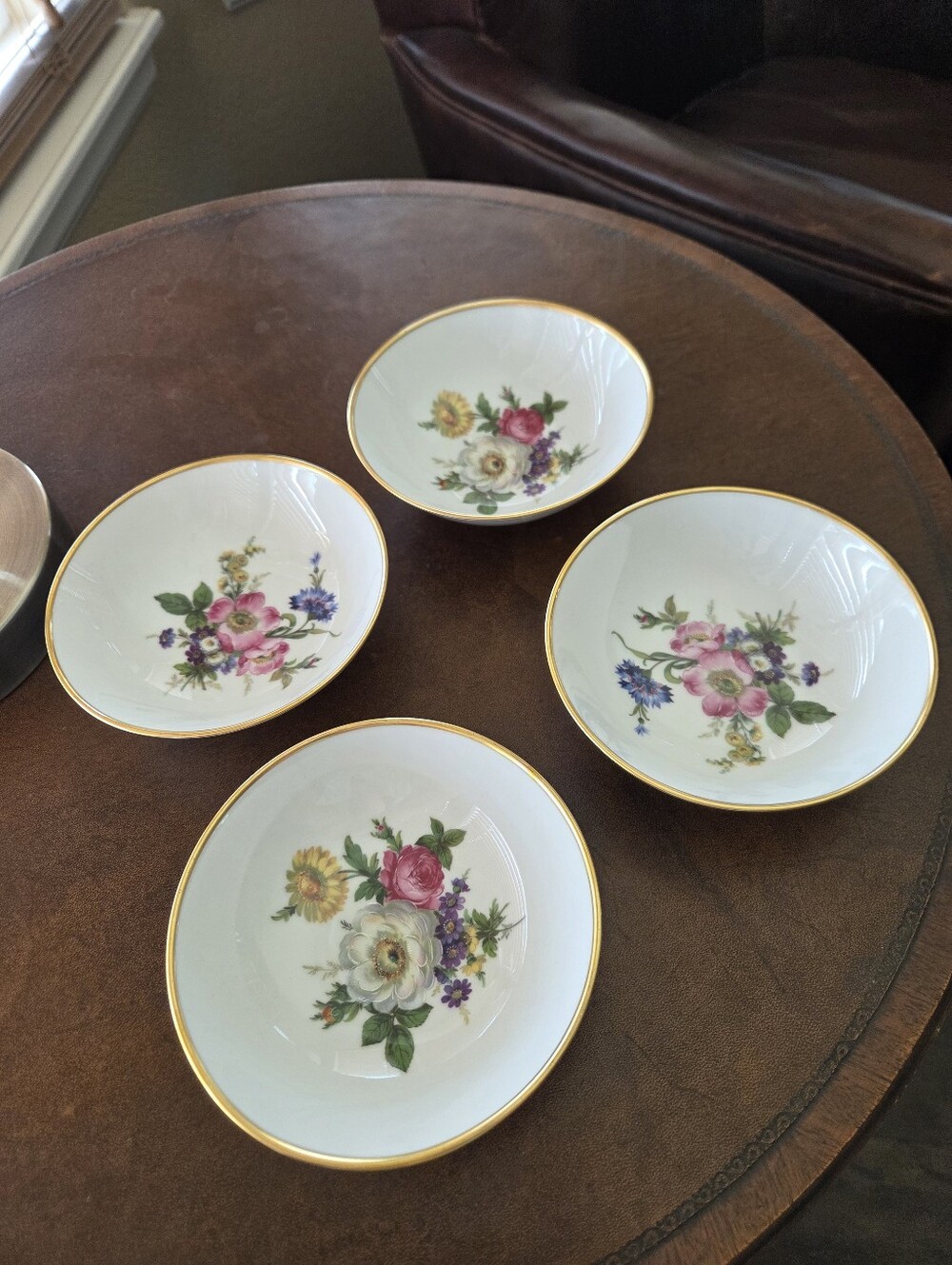 Kaiser Porzellan Bavaria Germany Floral Berry Bowls